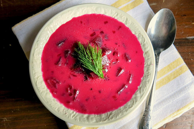 Roasted Beet Borscht