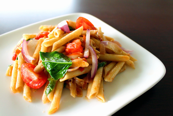 Pasta Fresca (with store-bought pasta) - The Green Creator