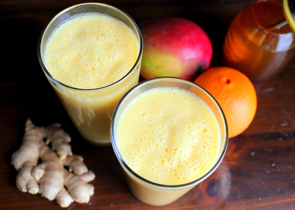 Best Orange Mango Smoothie - Cold Buster - The Dashley's Kitchen