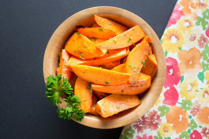 Oven-Roasted Cuban-Inspired Orange-Lime Sweet Potatoes with Garlic and Cumin